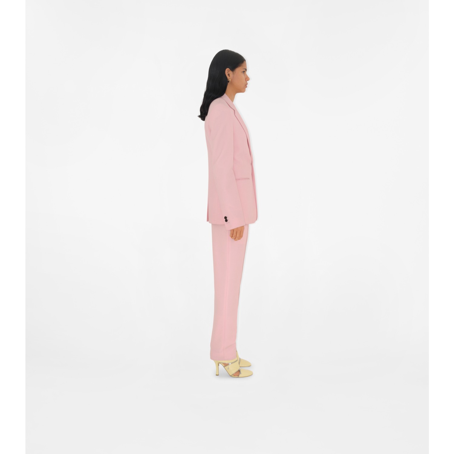 Wool Tailored Trousers in Cameo - Women | Burberry® Official