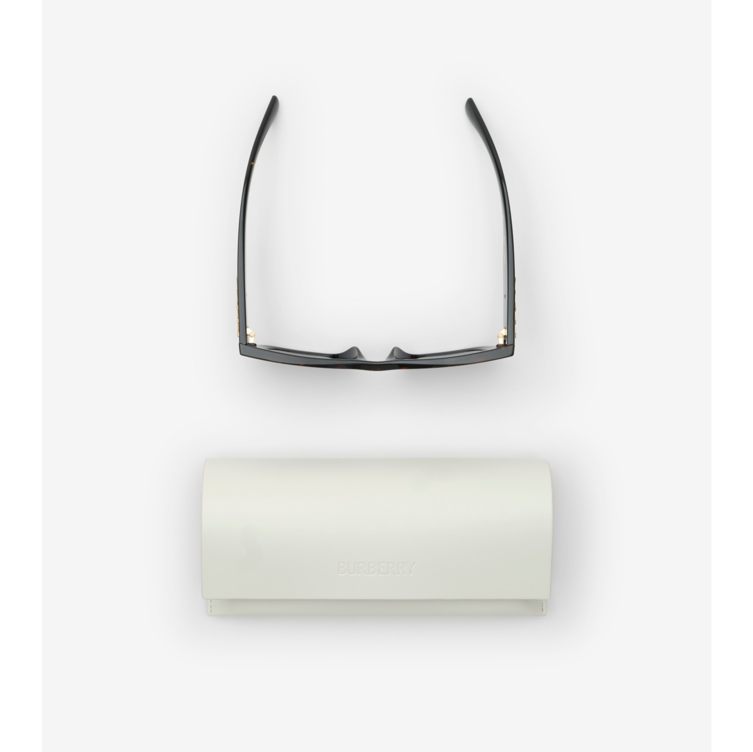 Heritage Square Sunglasses in Yellow havana - Women | Burberry