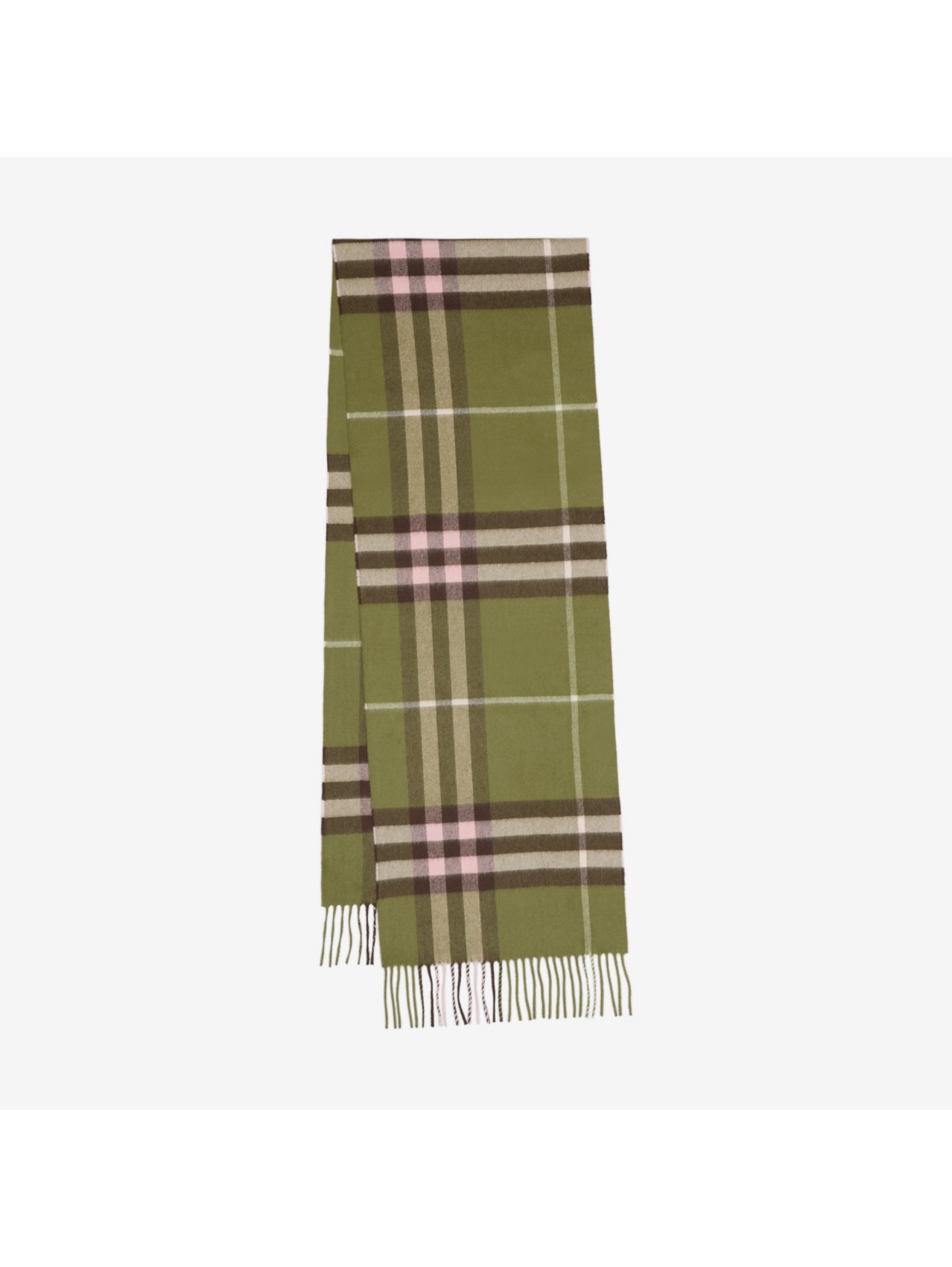 The Burberry Check Cashmere Scarf in Pale Candy Pink | Burberry® Official