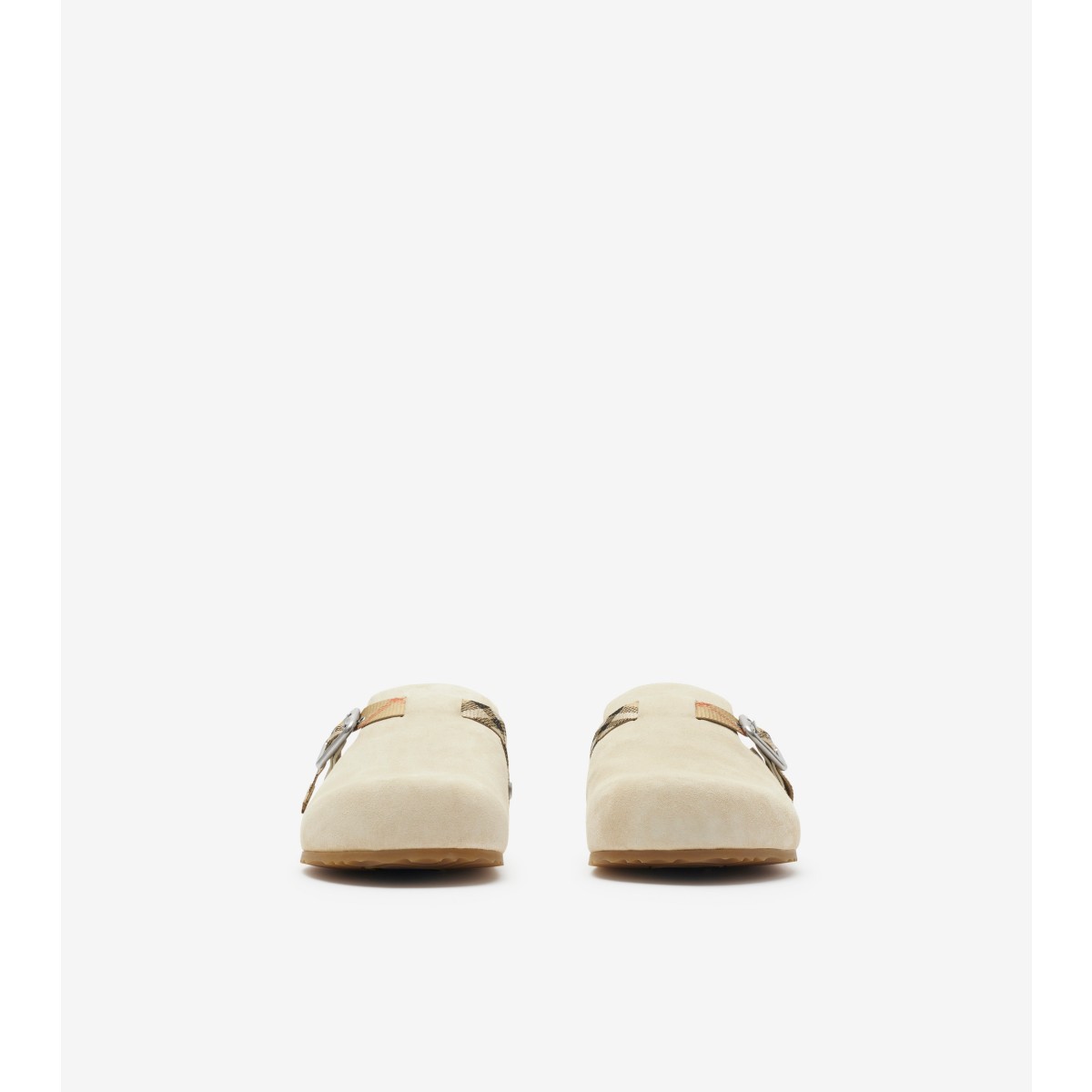  Check Suede Urchin Clogs