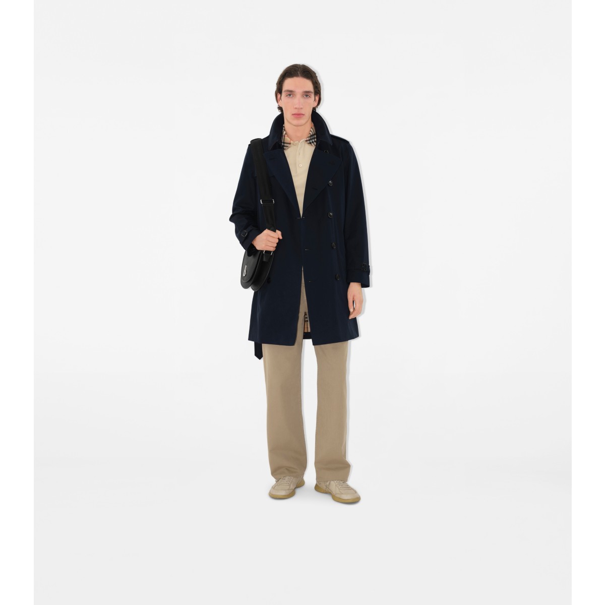  Check Mid-length Kensington Heritage Trench Coat