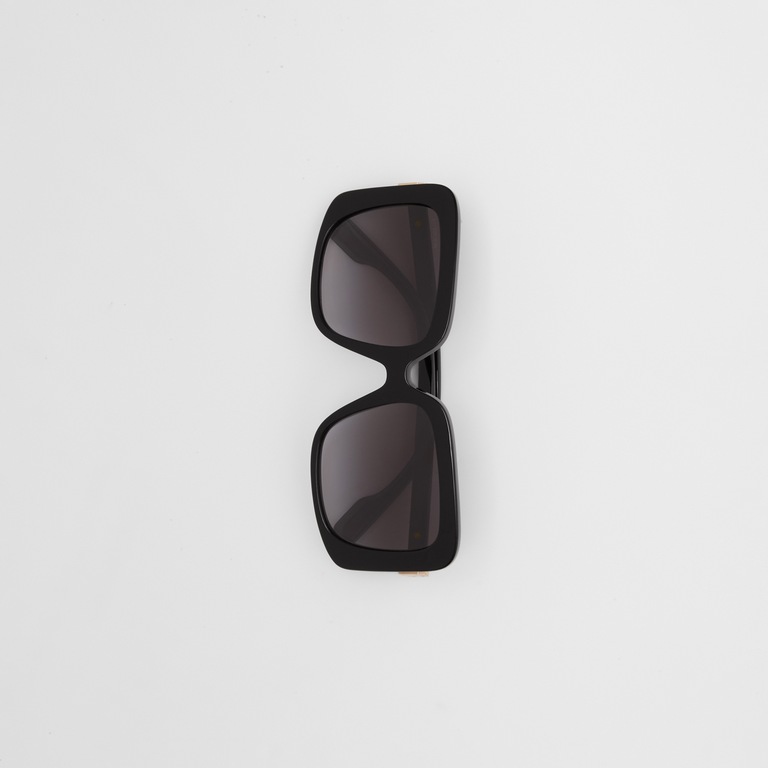 Sonnenbrille mit eckiger Fassung und Metallbeschlag (Schwarz) - Damen | Burberry® - 4