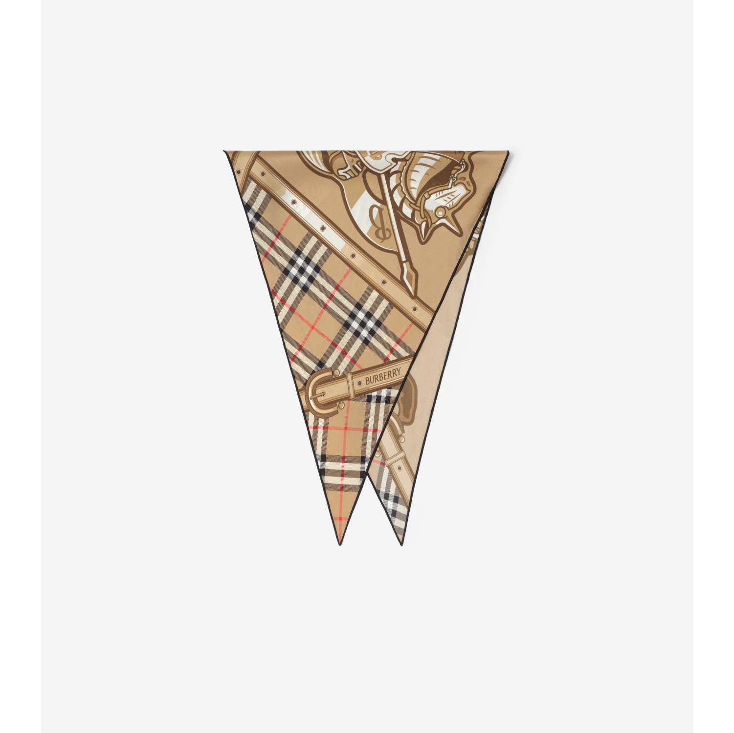 Knight Graphic Silk Scarf