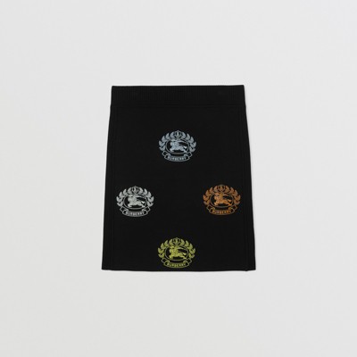EKD Print Technical Wool Skirt