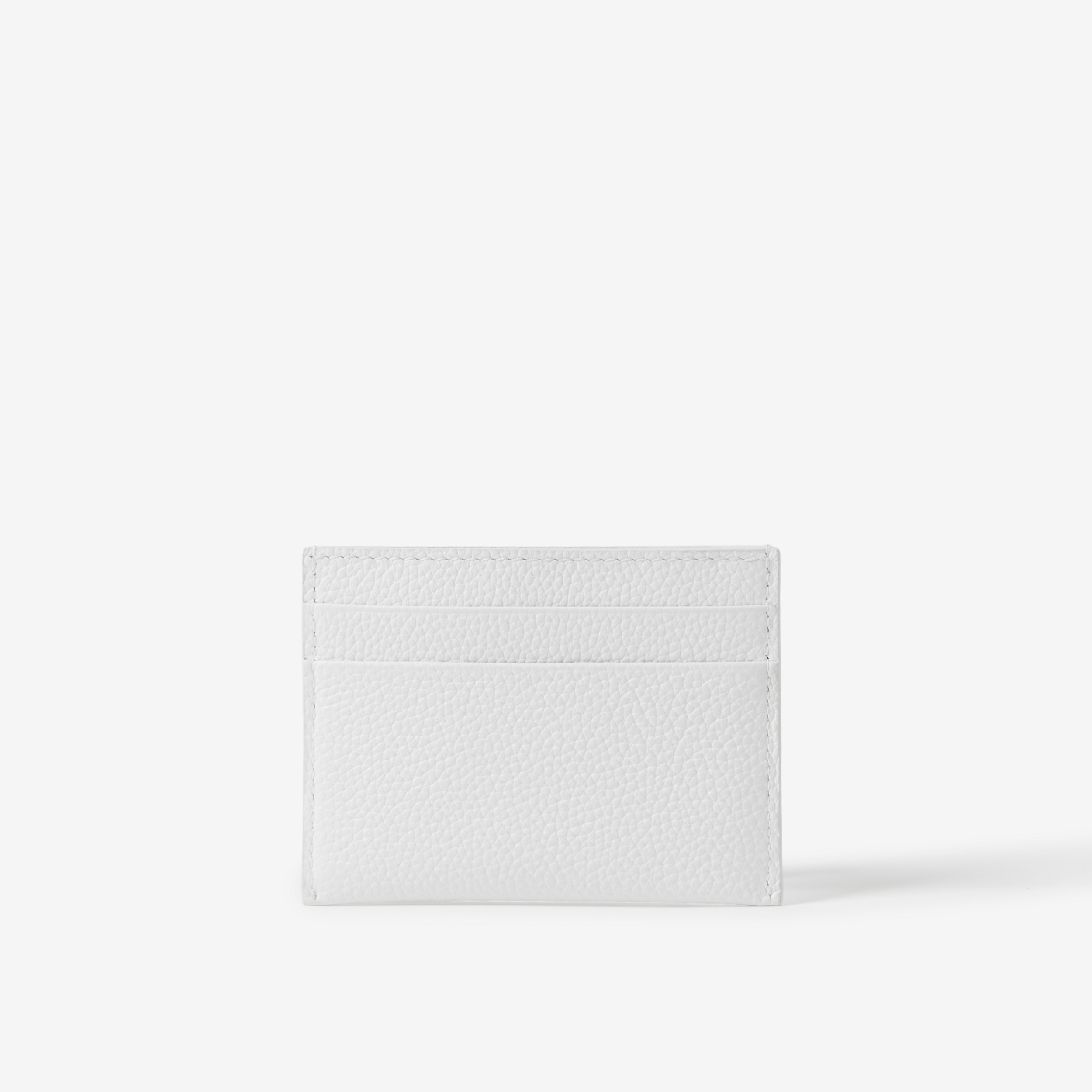 Leather TB Card Case in Optic White - Women | Burberry® Official - 3
