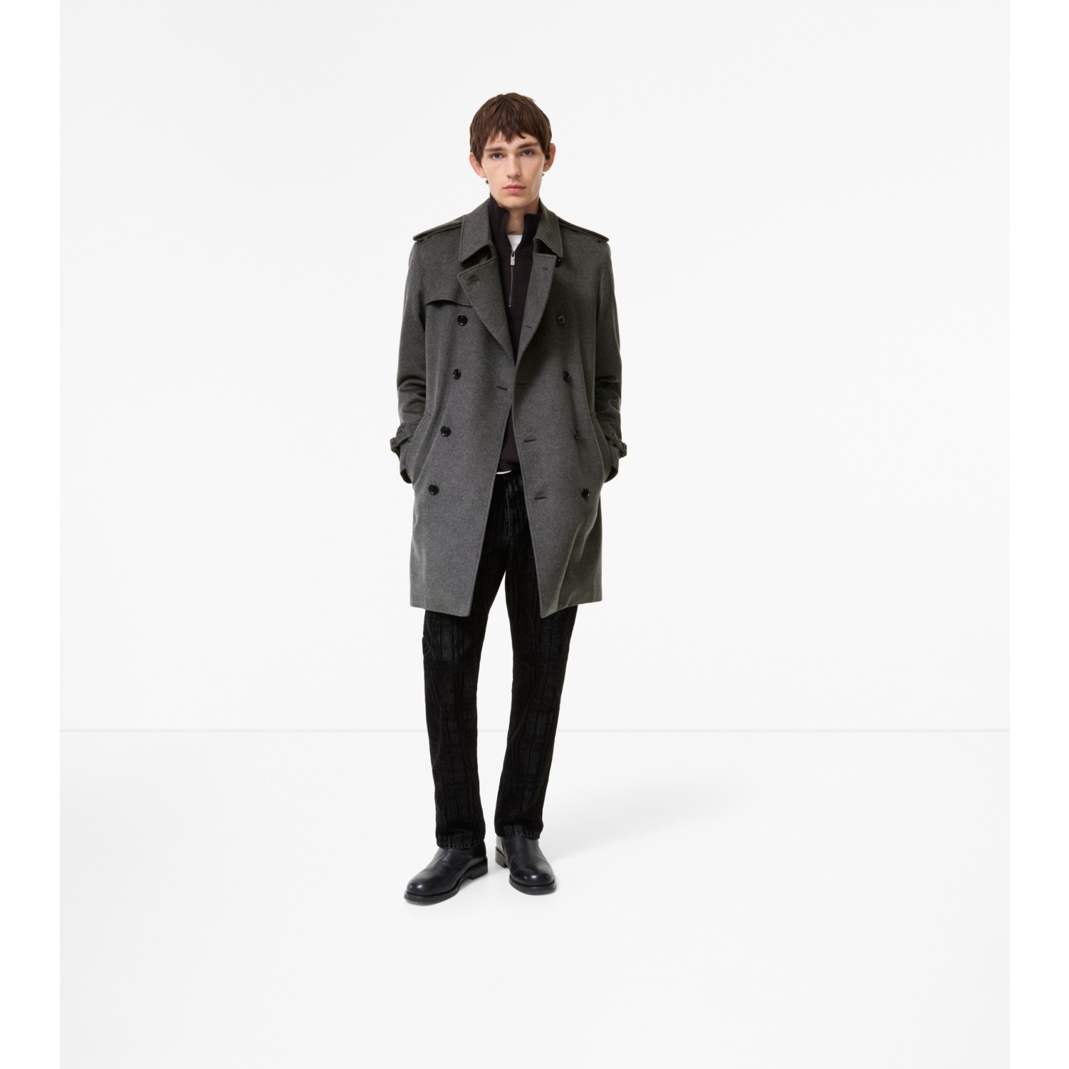 Mid-length Cashmere Hastings Trench Coat