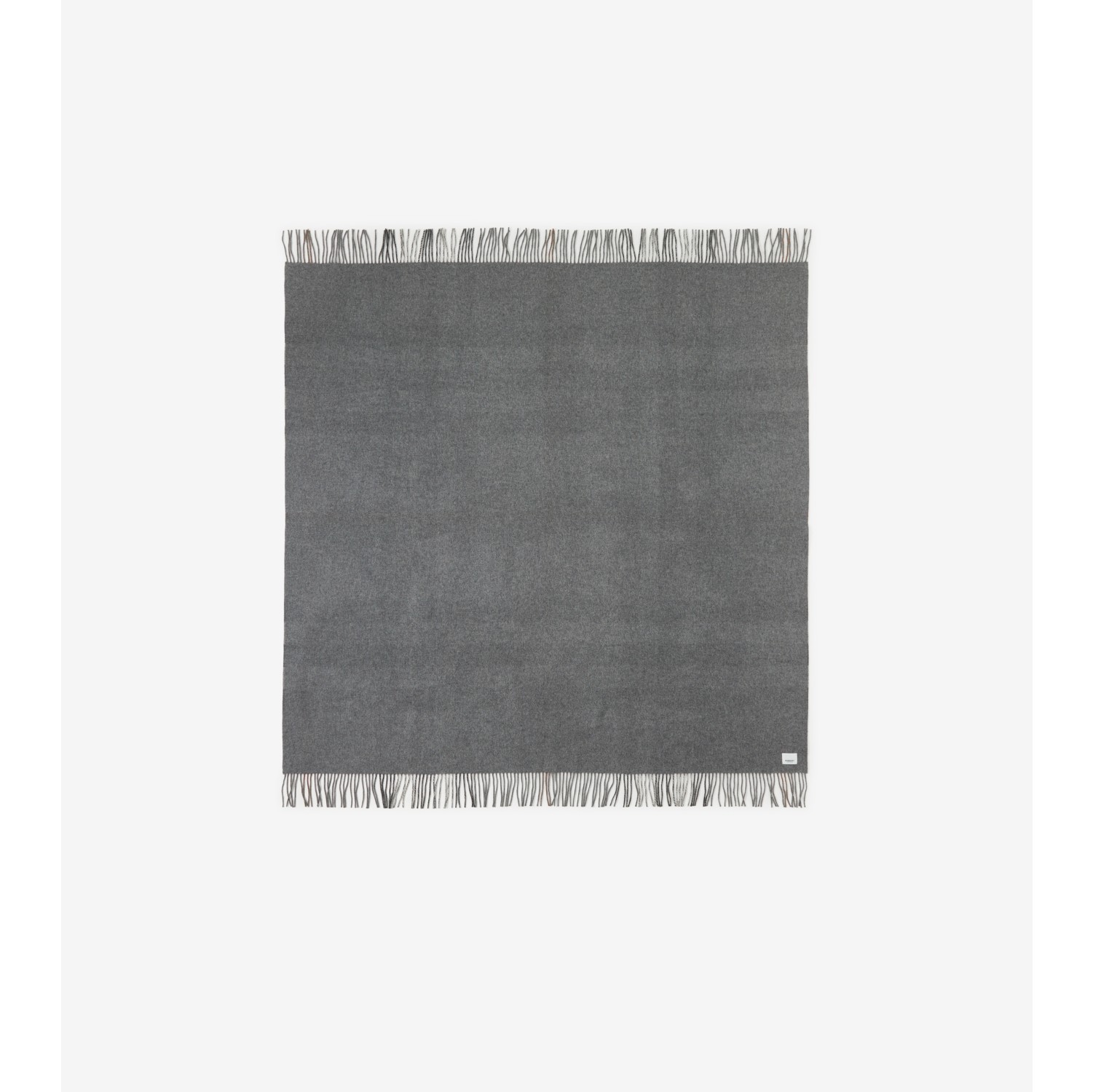 Exaggerated Check Cashmere Blanket in Grey Burberry® Official