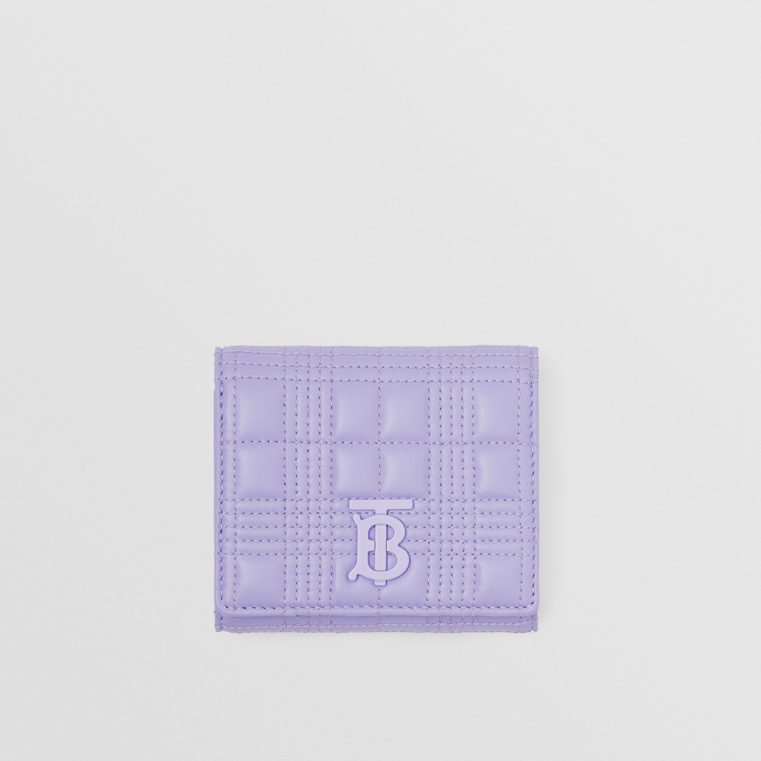 Small Quilted Lambskin Lola Folding Wallet in Soft Violet - Women | Burberry® Official - 1