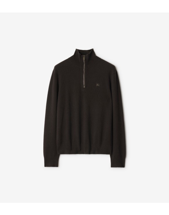 Cashmere Blend Half-zip Sweater