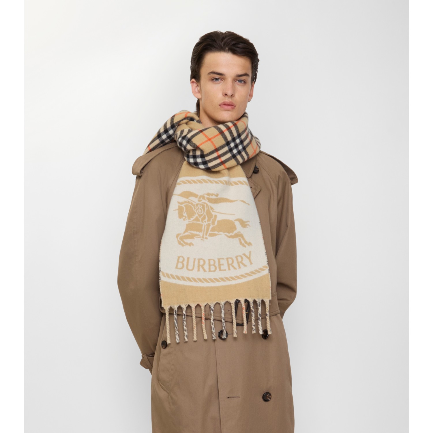 Reversible Knight Stamp Scarf