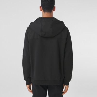 black burberry zip up hoodie