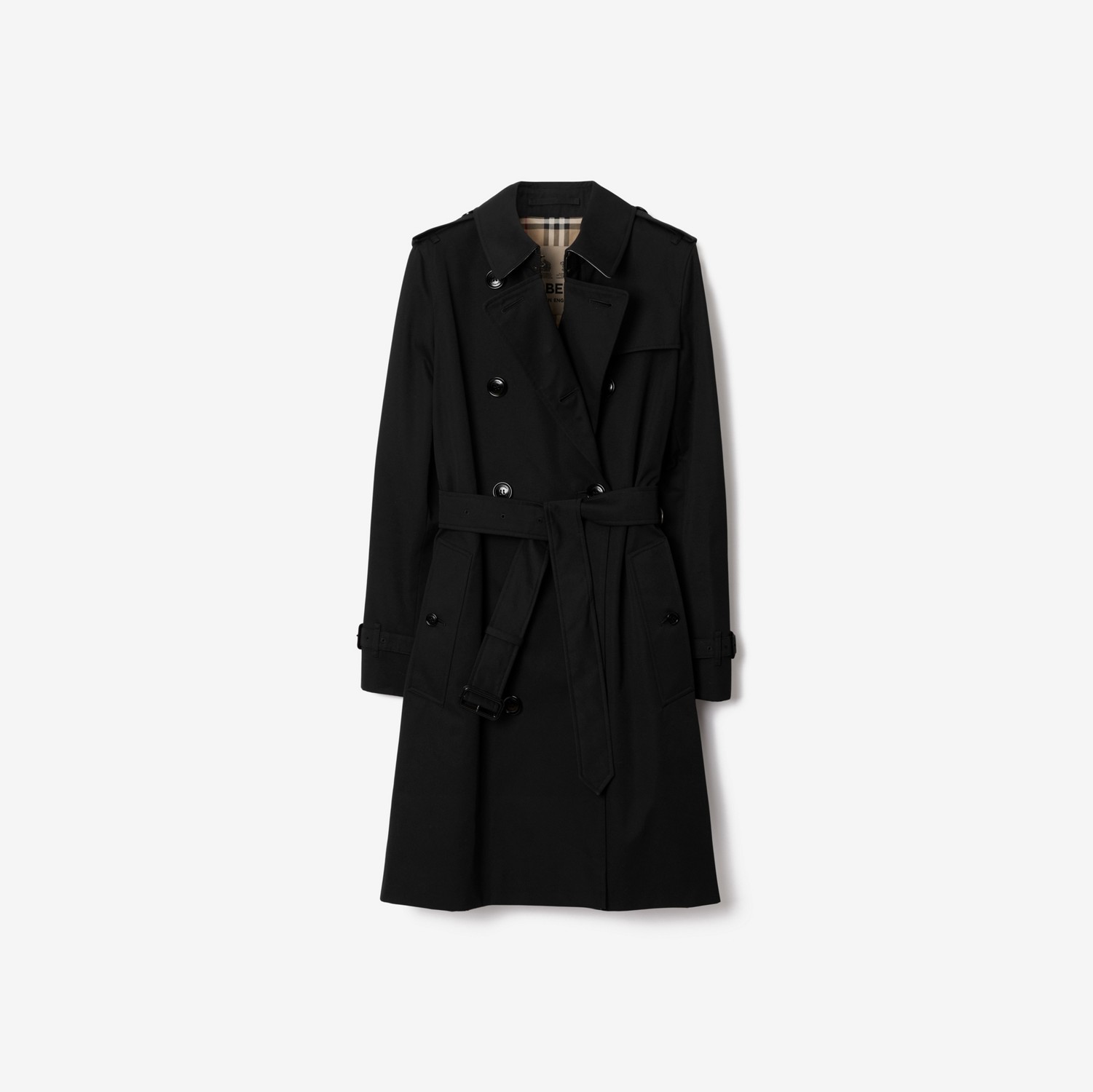 Kensington Heritage Trench Coat in Black - Women | Burberry® Official
