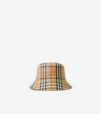 ヴィンテージチェック テクニカルコットン バケットハット (アーカイブベージュ) | Burberry®公式サイト