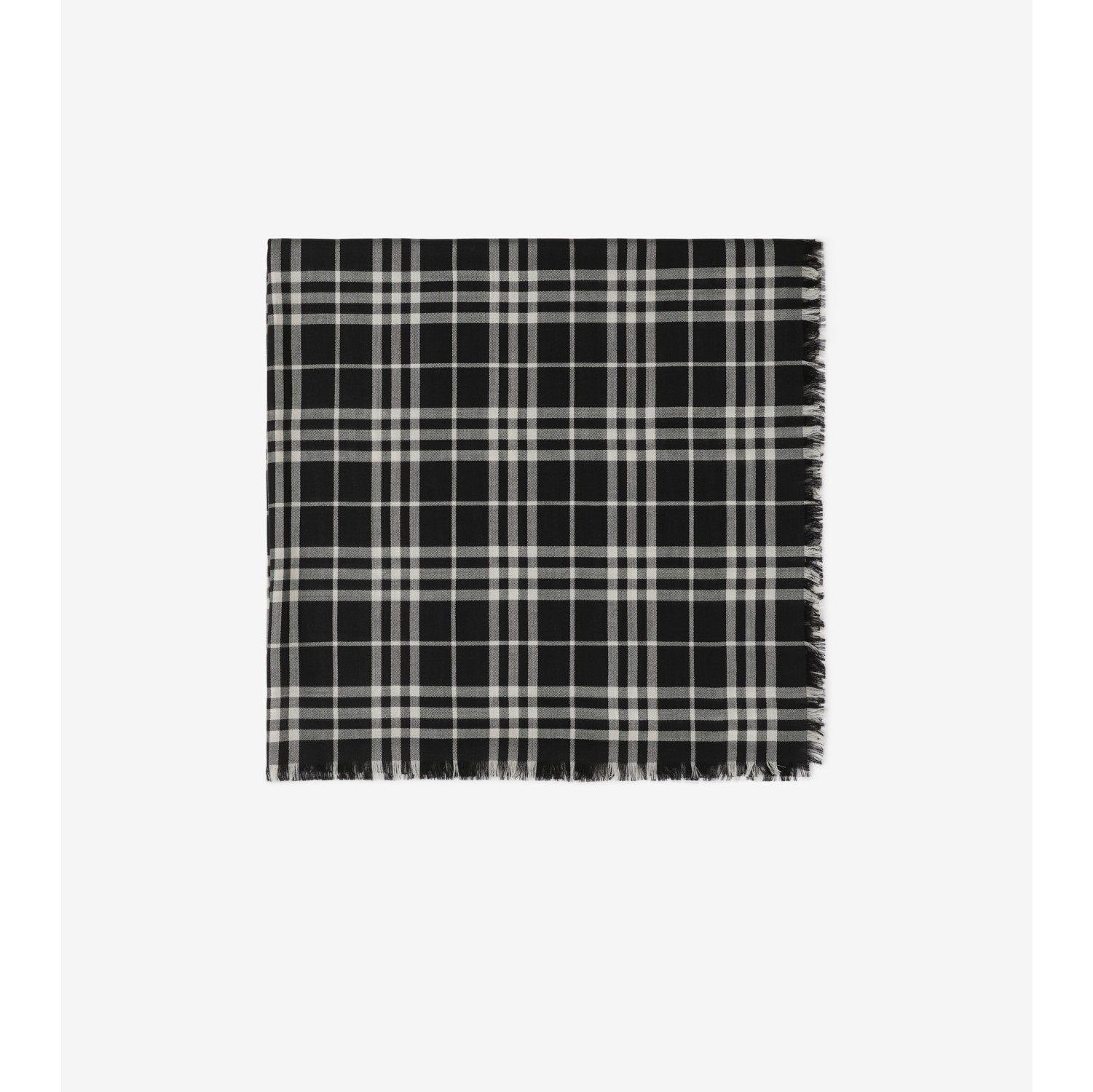 Sciarpa in cashmere e seta Check