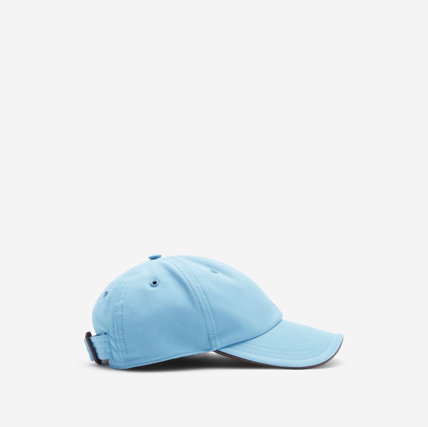 Monogram Motif Gabardine Baseball Cap in Cool Denim Blue | Burberry® Official