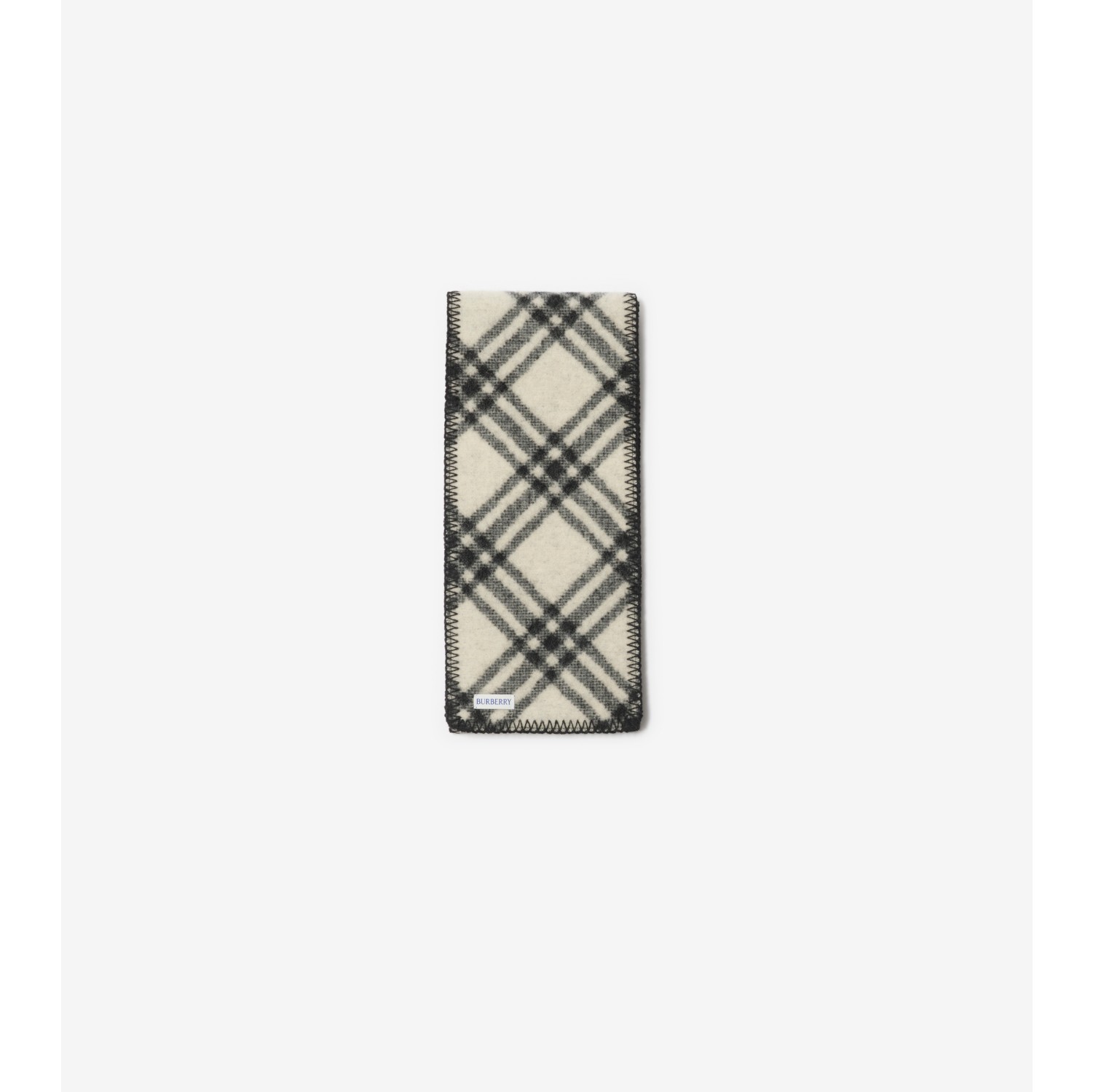 Écharpe fine en laine Check