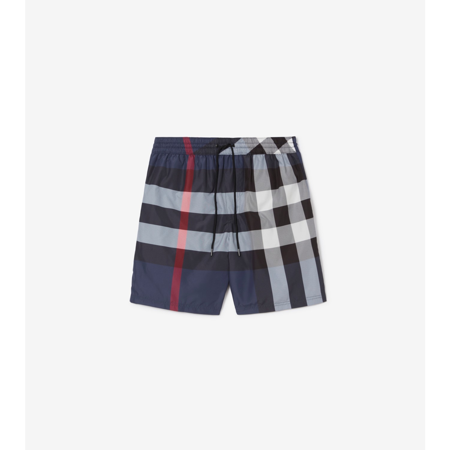 Check Swim Shorts in Carbon blue Men Burberry Official