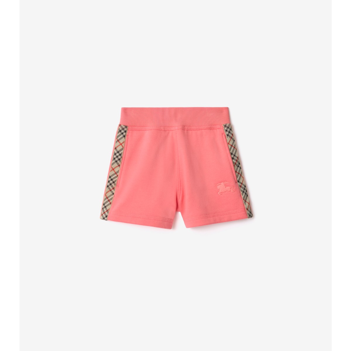  Check Trim Cotton Shorts