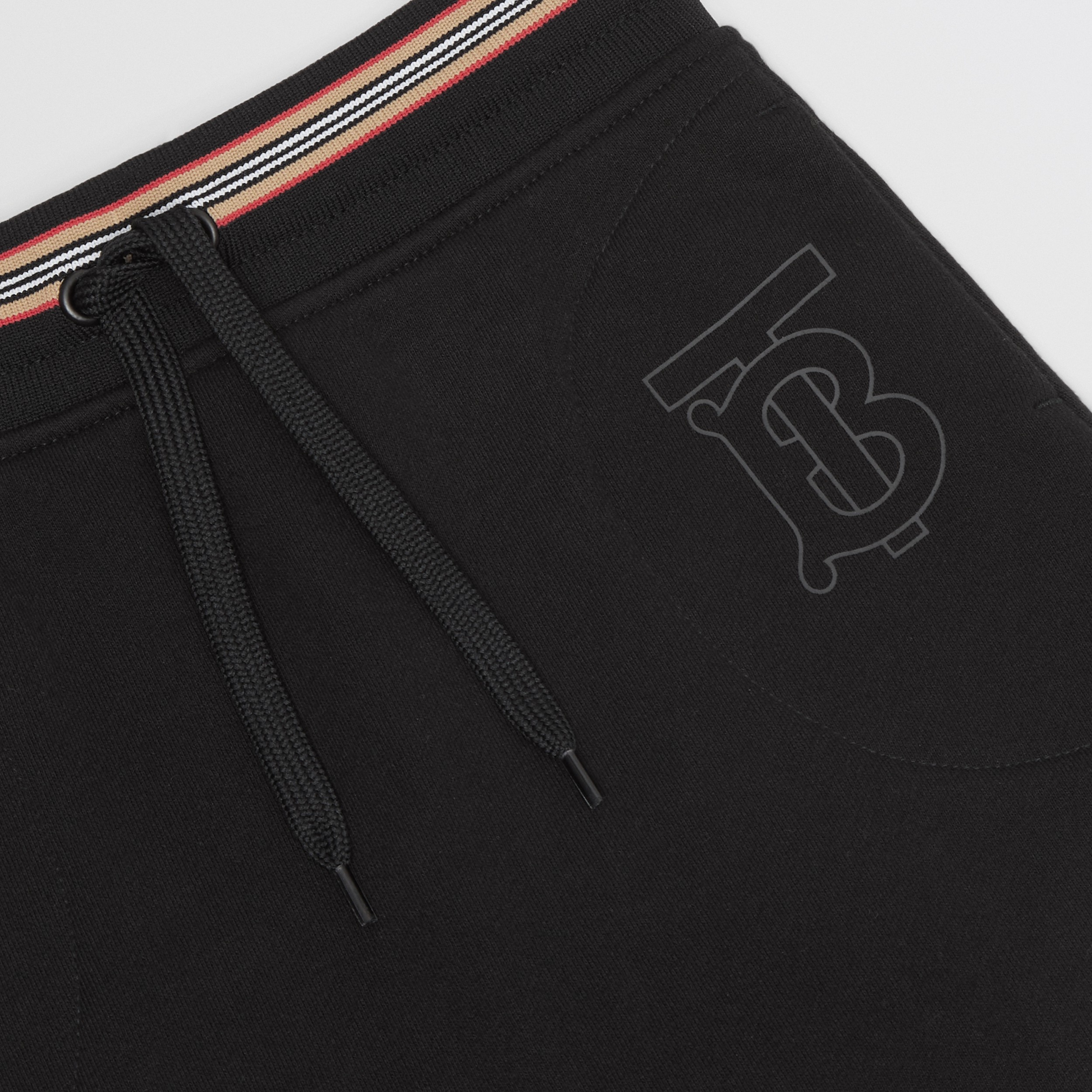 Monogram Motif Cotton Drawcord Skirt in Black - Children | Burberry® Official - 2