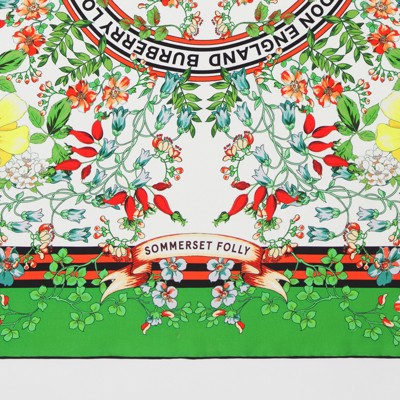 burberry estampado verde