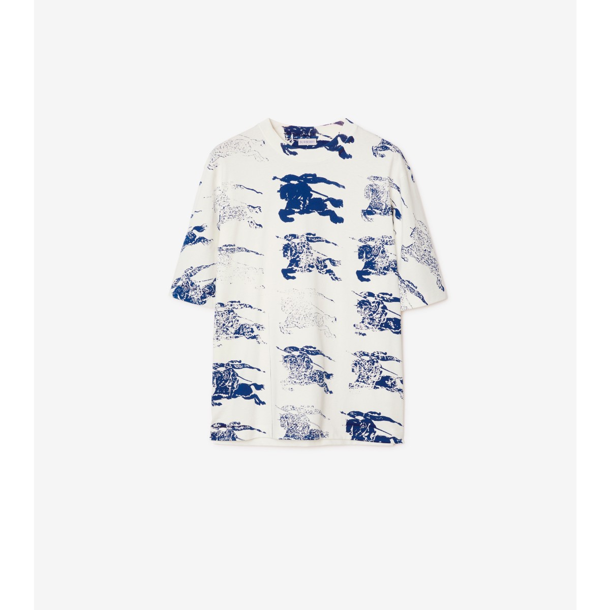 Burberry T-shirt With Ekd T-shirts White In Rain