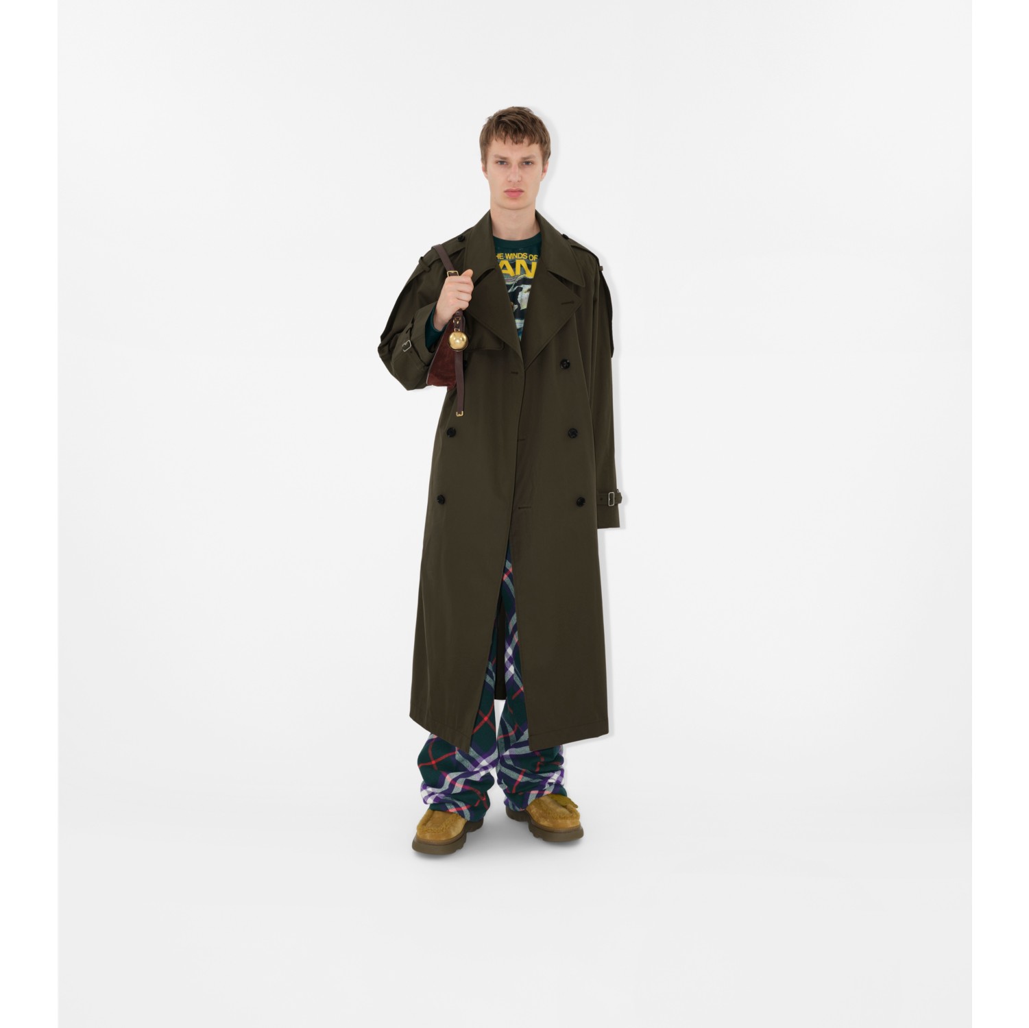 Shearling Creeper High Shoes in Manilla/amber Yellow Men Burberry