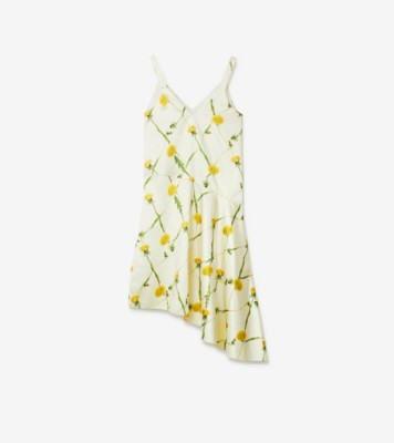 Burberry Dandelion asymmetric-skirt dress - Green