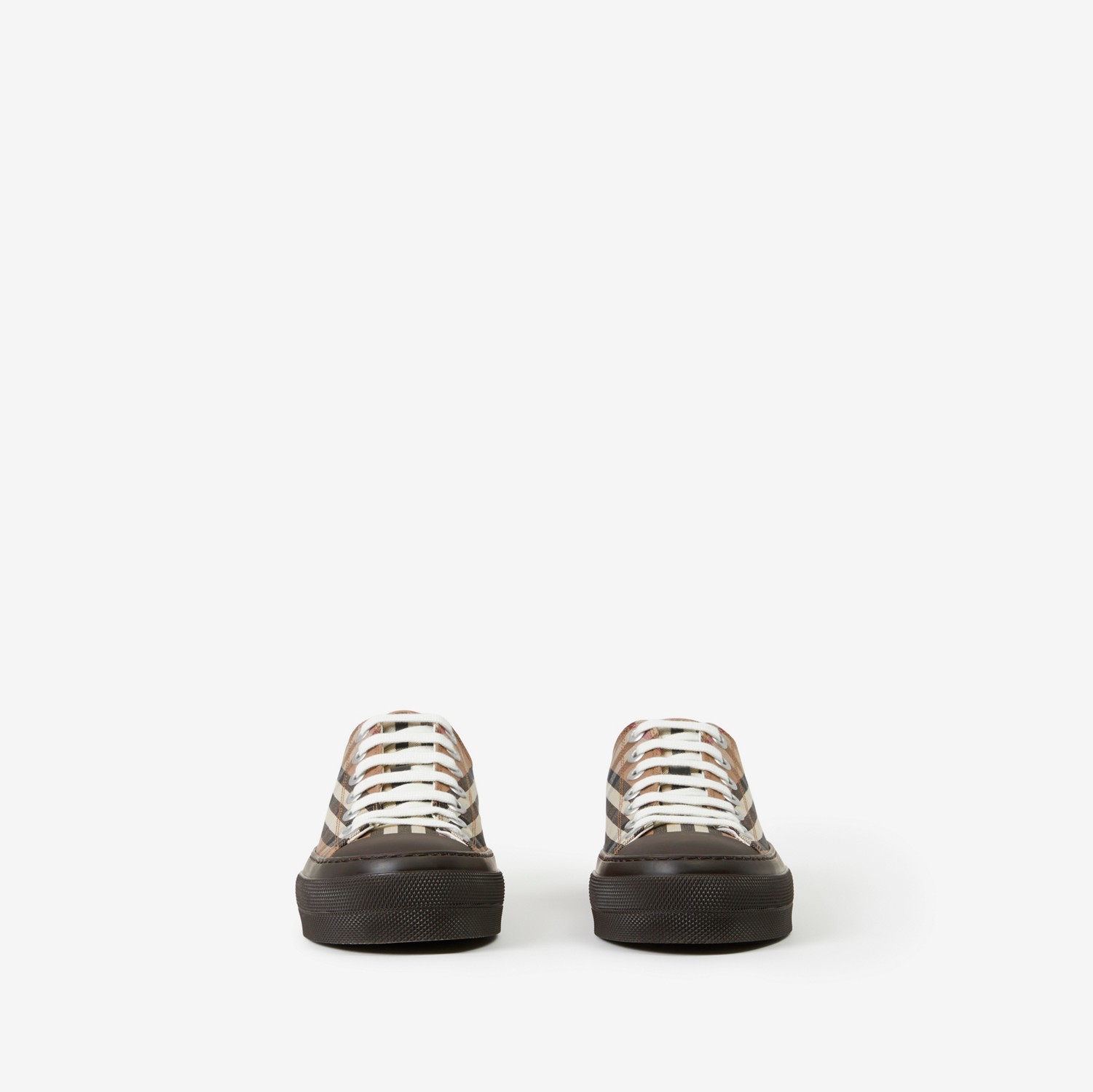Sneakers en coton Check (Bouleau Brun) - Femme | Site officiel Burberry®