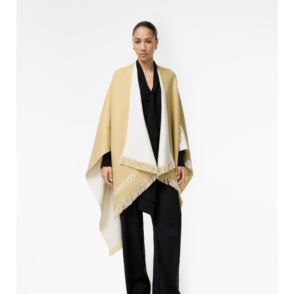  Knight Wool Silk Cashmere Cape