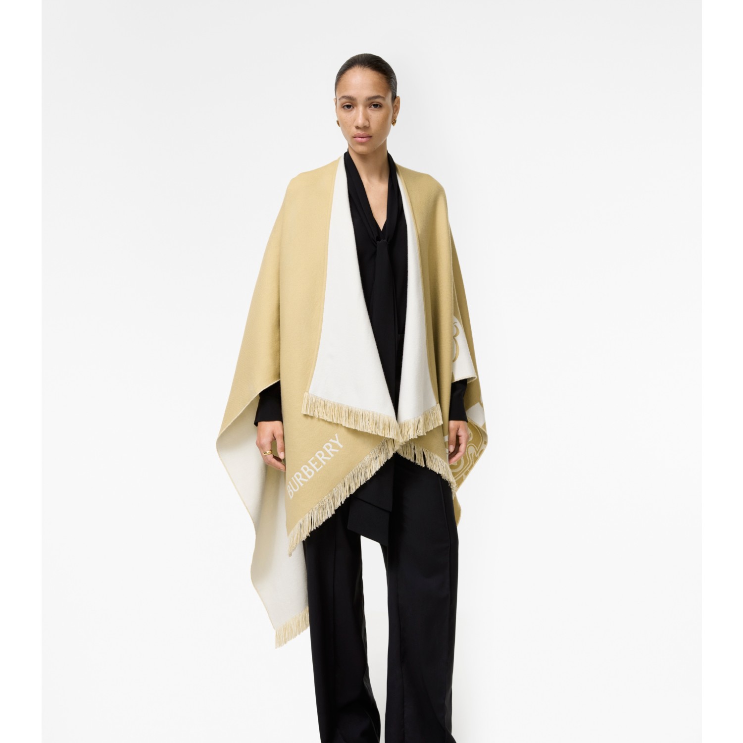 Knight Wool Silk Cashmere Cape
