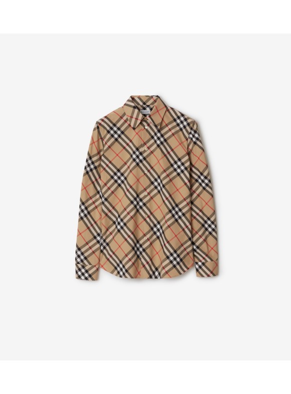 Burberry shirt outlet women's