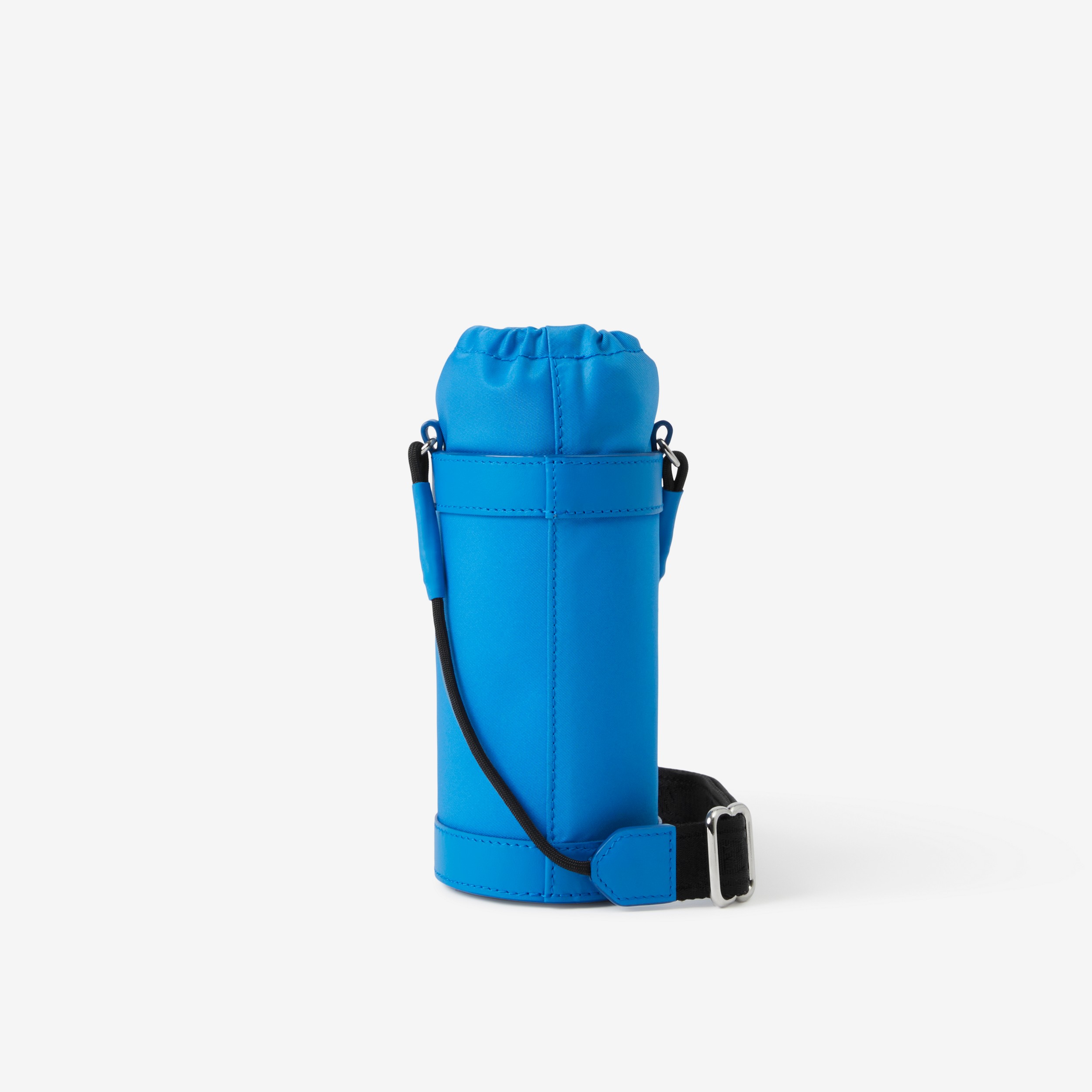 Logo Print Nylon Water Bottle Holder in Bright Cerulean Blue | Burberry® Official - 3
