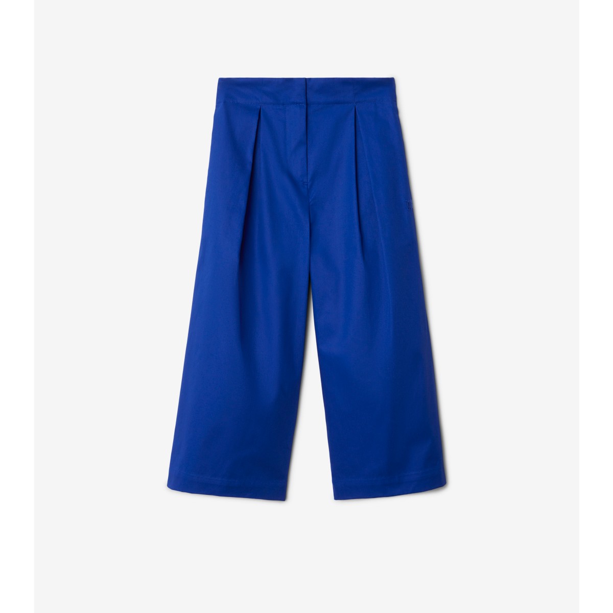 Shop Burberry Childrens Pleated Cotton Trousers In Knight
