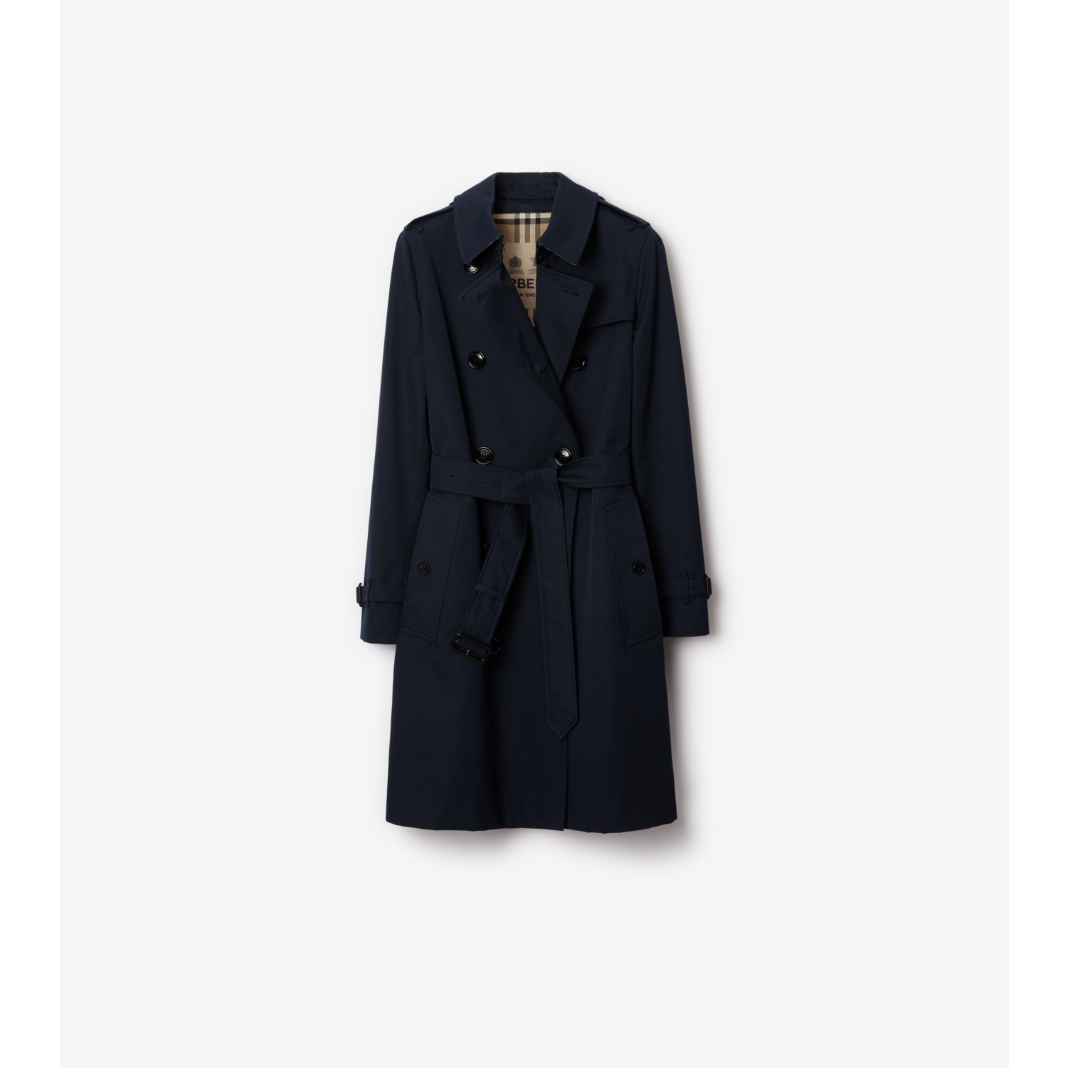 Mid-length Kensington Heritage Trench Coat in Coal blue - Burberry