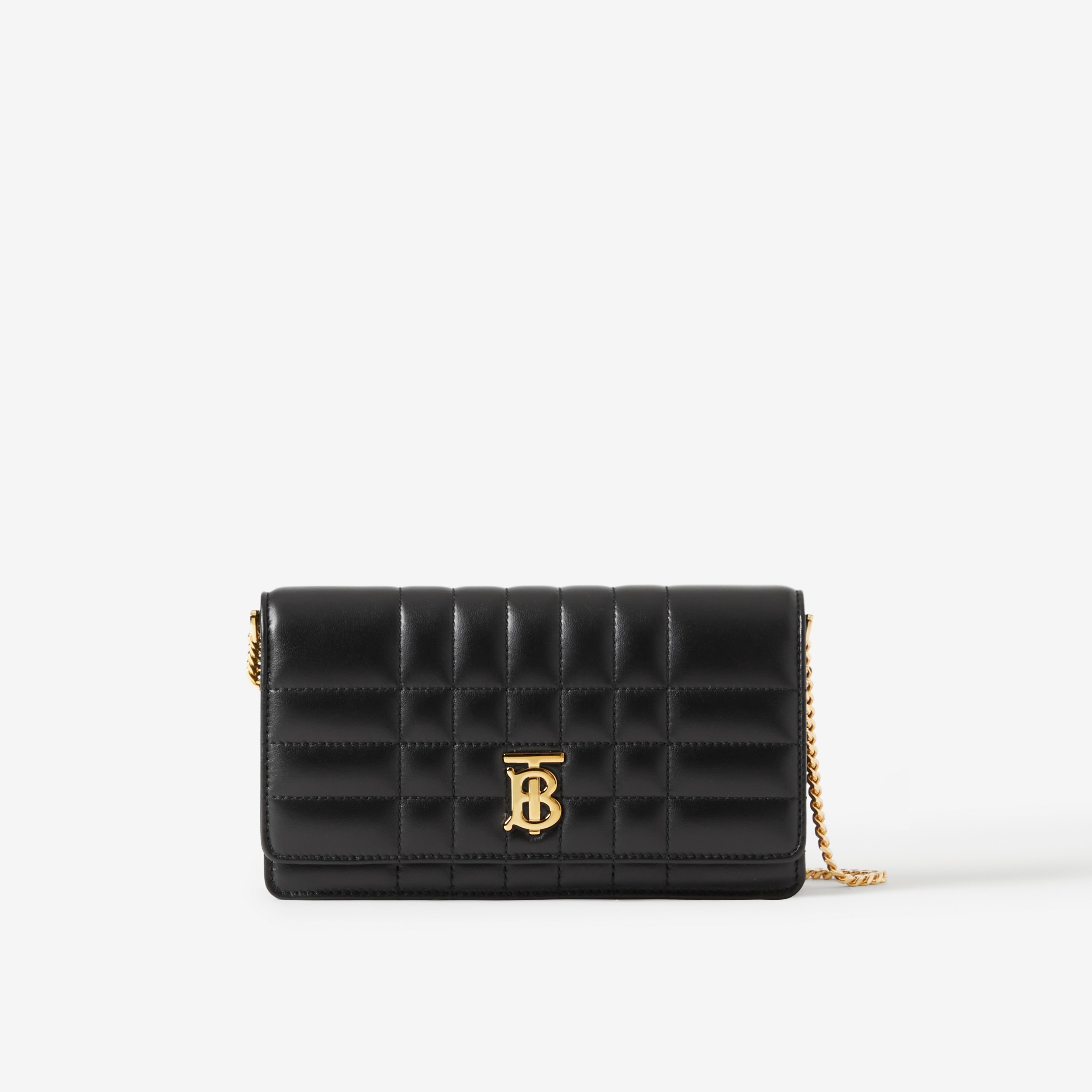 Quilted Leather Lola Clutch in Black - Women | Burberry® Official