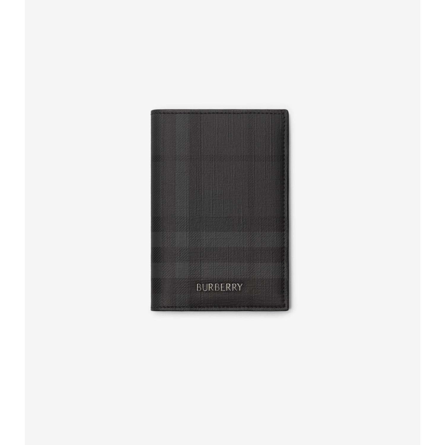 City Check Passport Holder in Iron grey - Men, Technical, Cotton | Burberry® Official