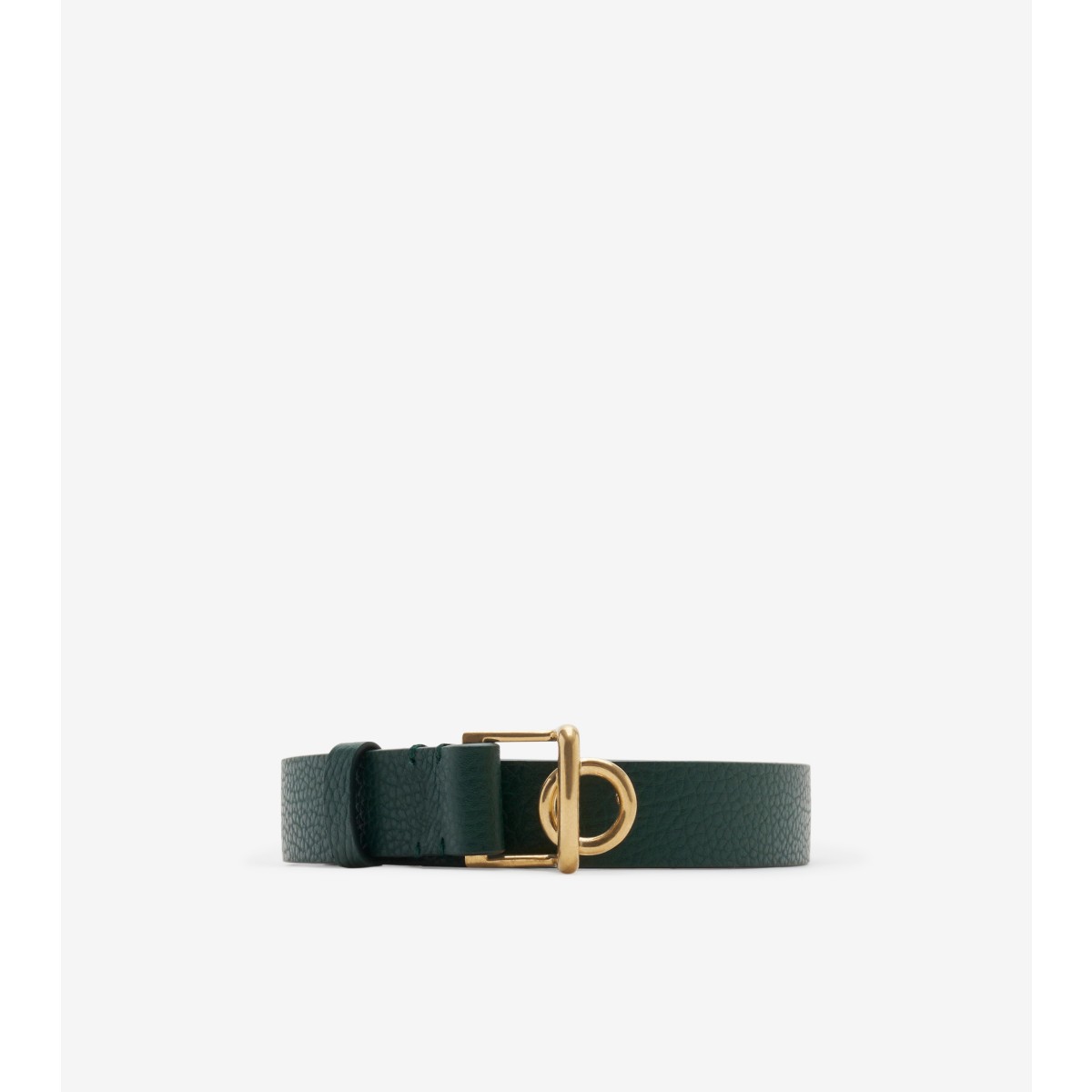 Shop Burberry Leather Rocking Horse Belt In Vine