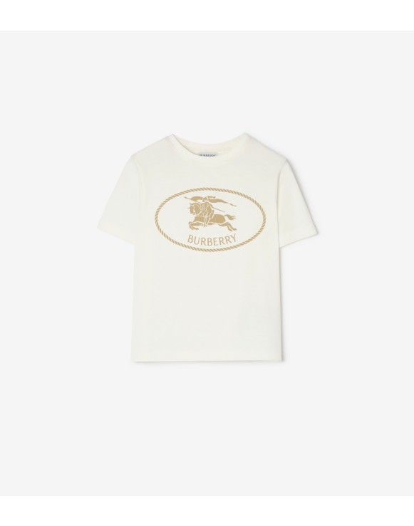 Knight Stamp Cotton T-shirt