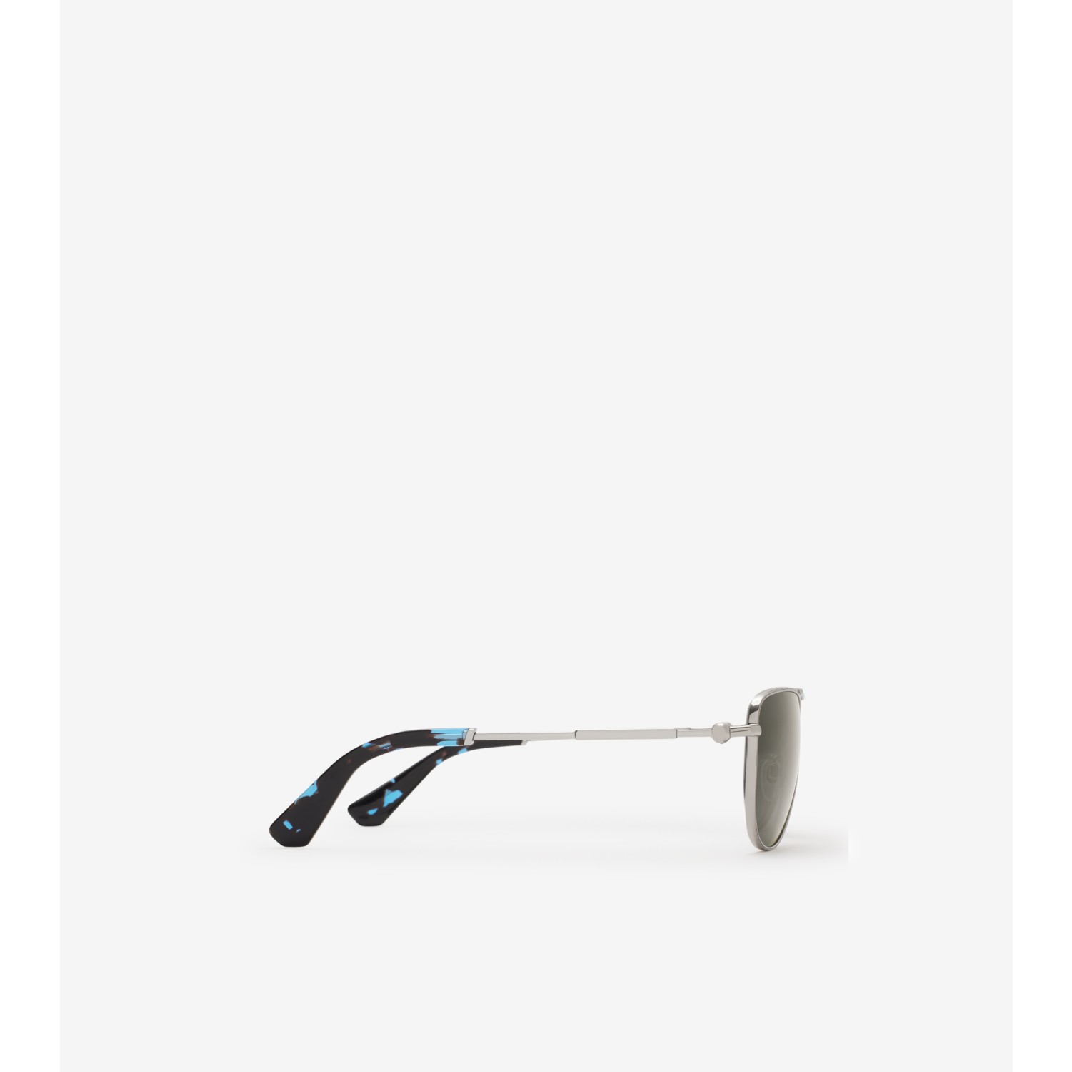 Metal Logo Square Sunglasses