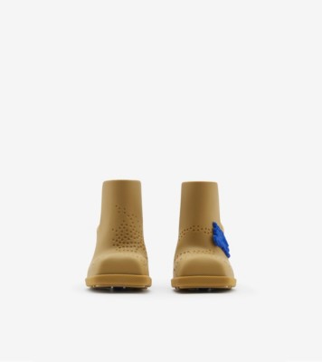 Burberry Yellow Rubber Highland Mules