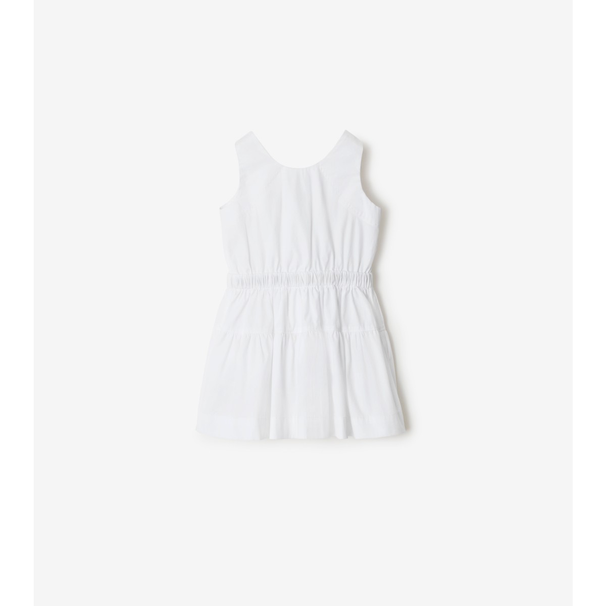  Check Trim Cotton Dress