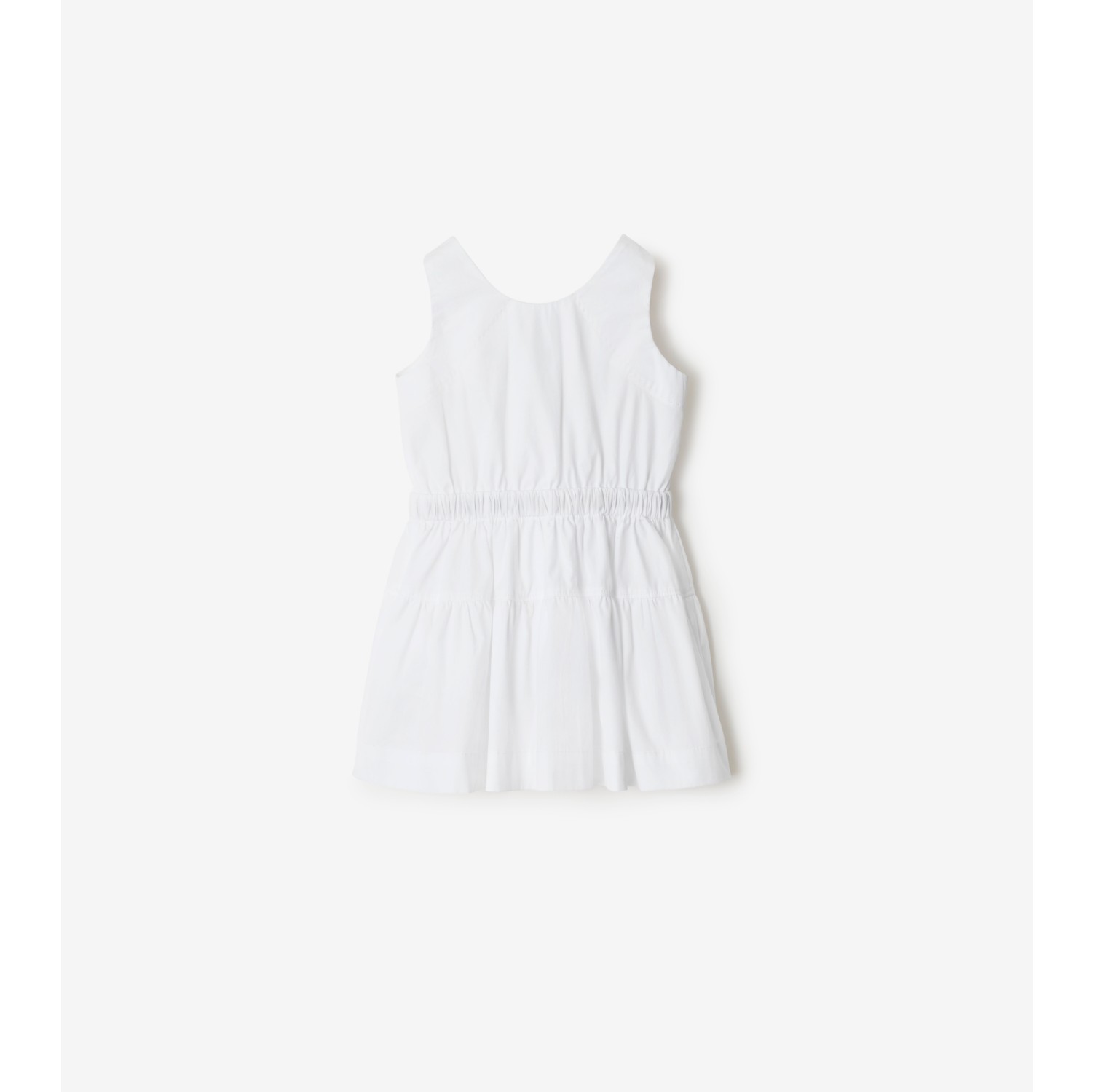 Check Trim Cotton Dress