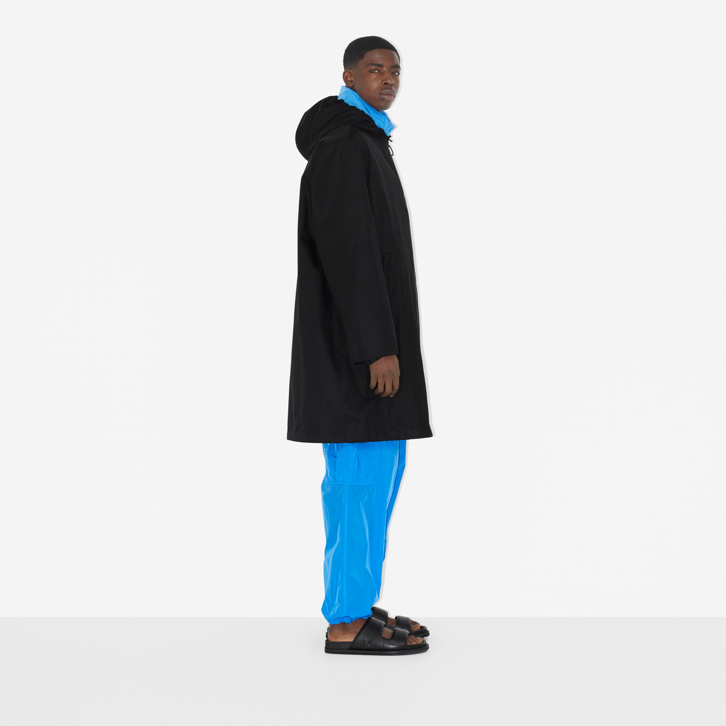 Manteau à capuche en nylon à imprimé Ice Cream (Noir) - Homme | Site officiel Burberry® - 3