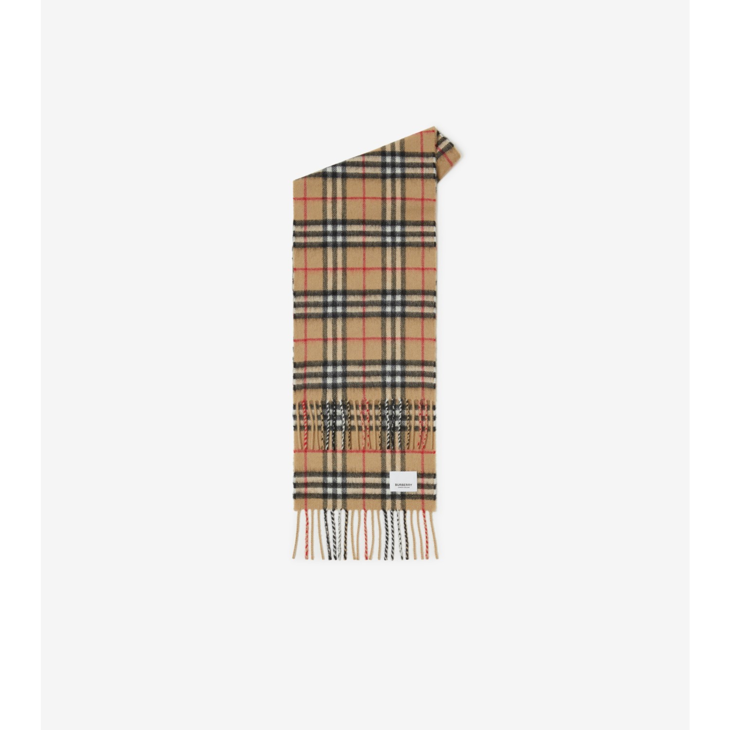 Check Cashmere Scarf in Archive beige - Children | Burberry® Official