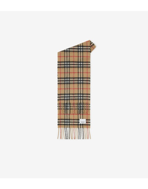 Check Cashmere Scarf