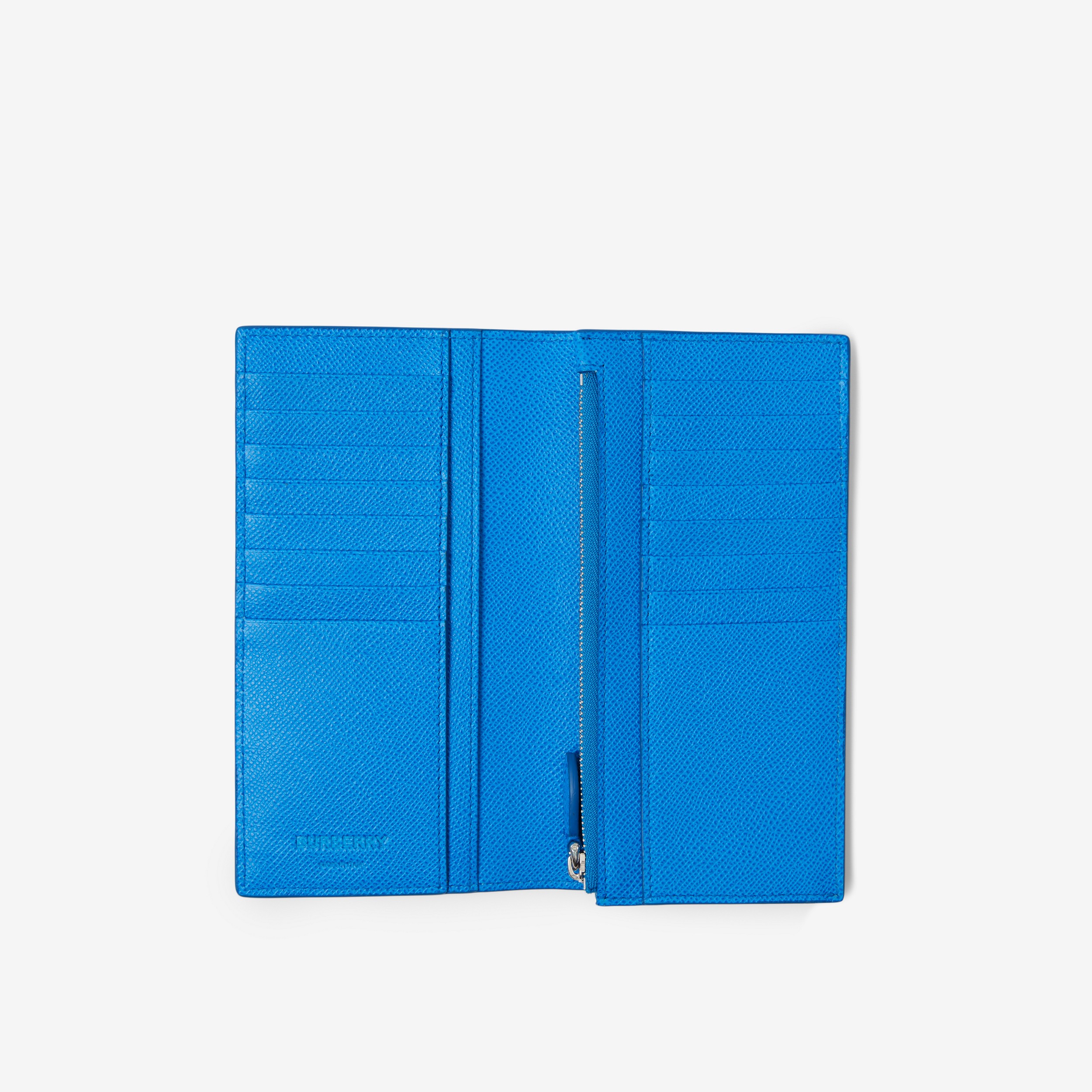 TB-Brieftasche aus Narbleder im Kontinentalformat (Strahlendblau) - Herren | Burberry® - 4