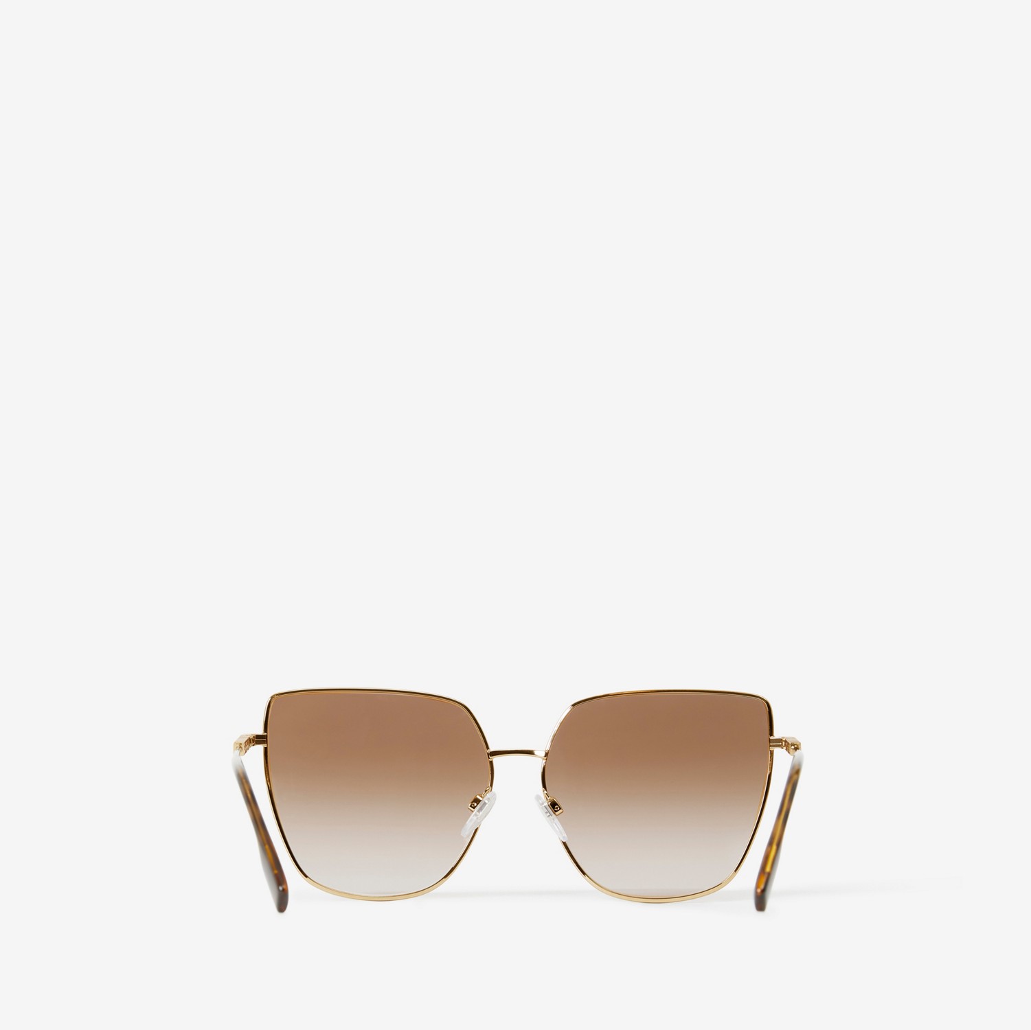 Oversized Cat-eye Frame Sunglasses in Light Gold/brown Black - Women | Burberry® Official