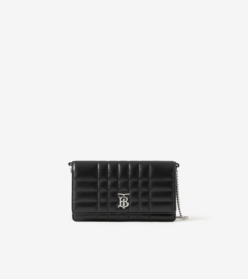 Burberry Quilted Lambskin Lola Bum Bag in Black