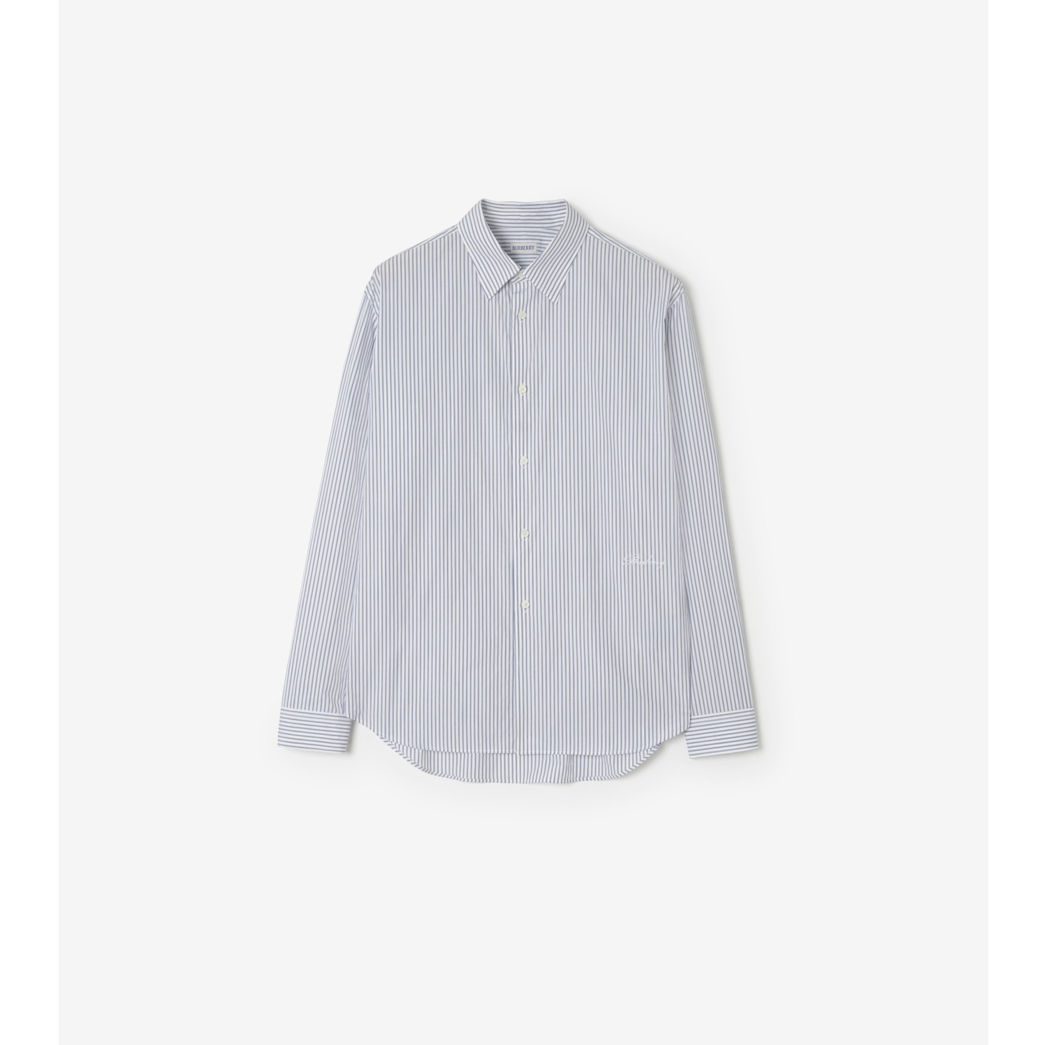 Relaxed Fit Striped Cotton Shirt