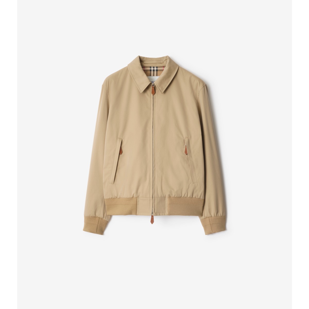  Check Gabardine Harrington Jacket
